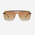 Square shield Metal Men's Sunglasses Coslada